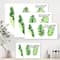 Designart - Tropical Banana Leaves Set - Farmhouse Canvas Wall Art Print